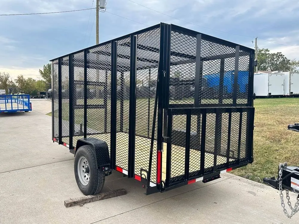 6.4×12 Straight Deck Aluminum Can Recycle Utility Trailer 3,500lb Axle with Brakes — view 3