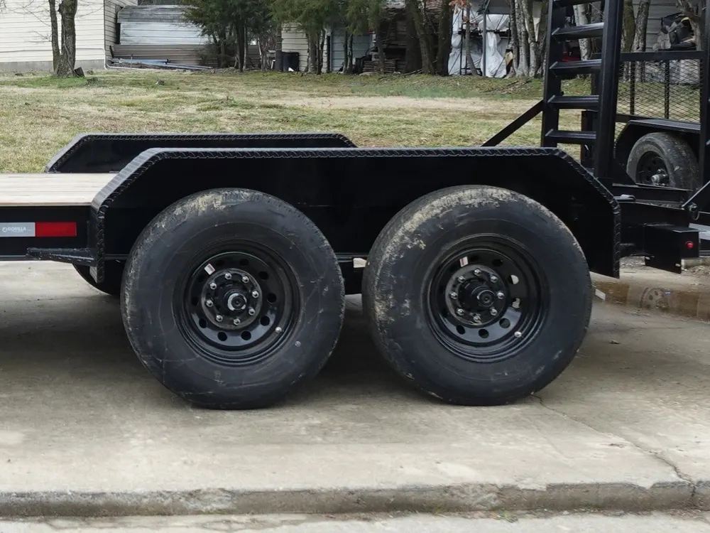 7×14 Gooseneck Equipment Trailer (2) 7K Axles with Stand-Up Ramps 14k Gvwr — view 12