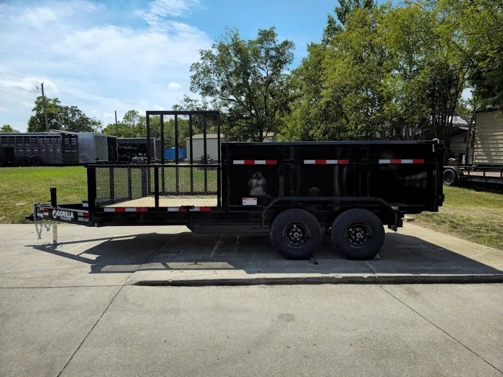 7×16 IBeam Hybrid Hydraulic Dump Trailer with 3ft Sides (2) 6K Axles — view 4