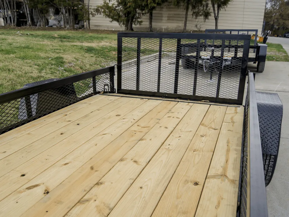 6.4×12 Dovetail Utility Trailer with 1ft Mesh Sides 3,500lb Axle — view 12