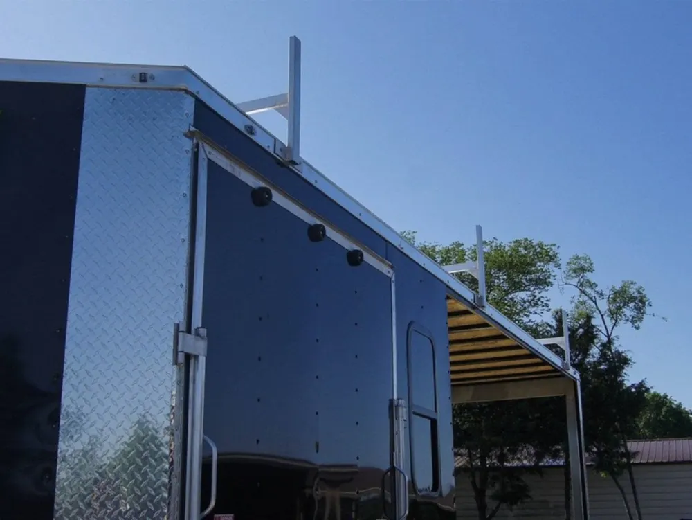 7×20 Black Enclosed Hybrid Trailer with 48” Side Ramp — view 11