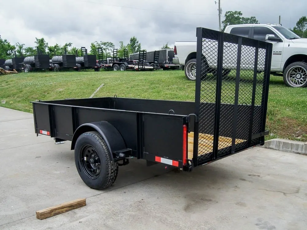 5×10 Utility Trailer with 18in Metal Sides 3500lb Axle — view 4