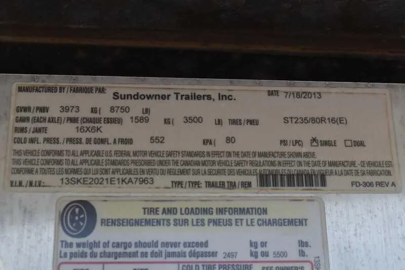 2014 Sundowner 2 Horse Gooseneck Trailer — view 3