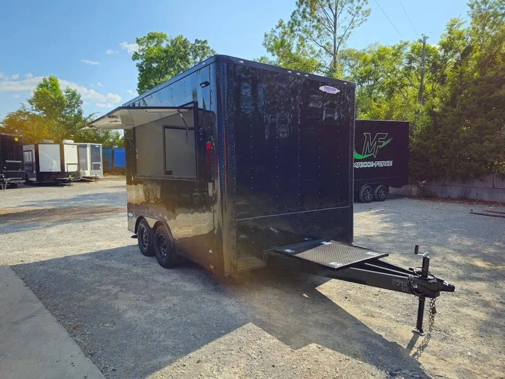8.5′ X 12′ Black Marketing and Merch Concession Trailer — view 9