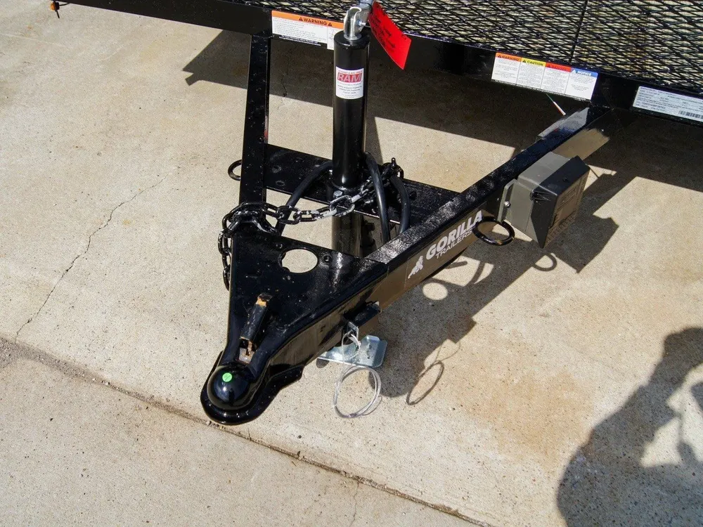7×14 Powder Coated Dovetail Utility Trailer Stacked Baskets (2) 3,500lb Axles — view 9