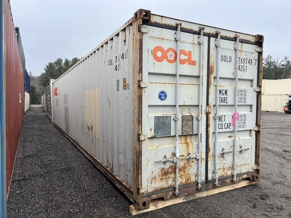 40-Fuß-Lagercontainer gebraucht, Standardhöhe, cargo-tauglich
