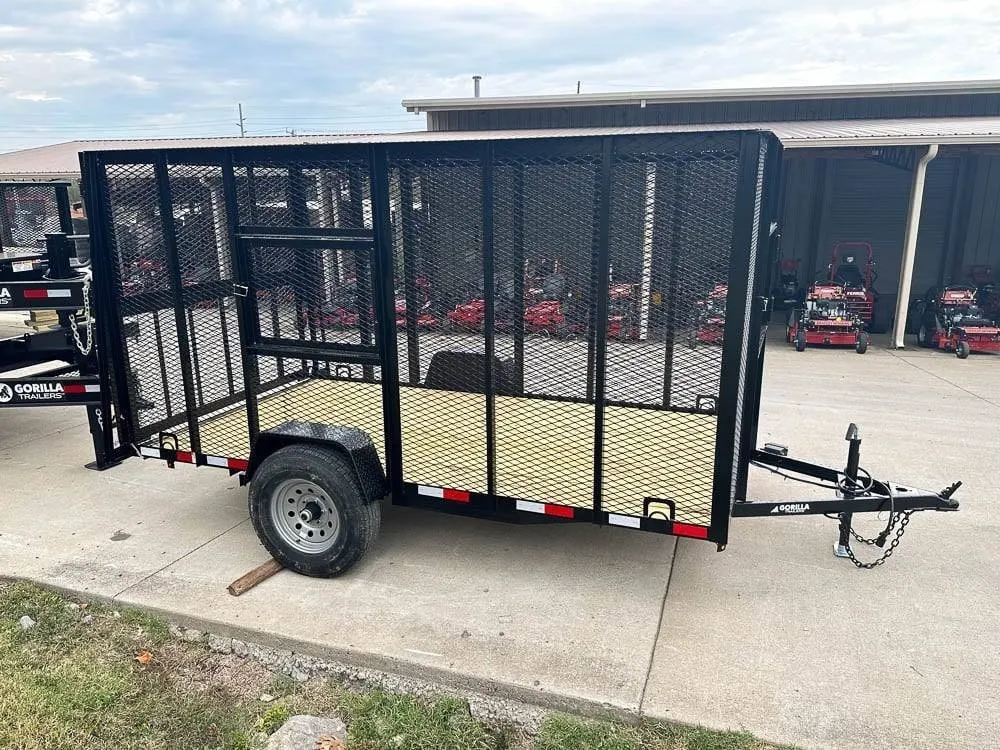 6.4×12 Straight Deck Aluminum Can Recycle Utility Trailer 3,500lb Axle with Brakes — view 4