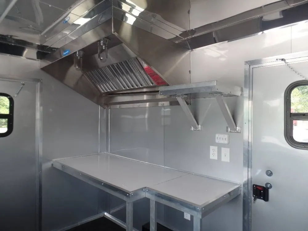 8.5′ x 12′ Black Concession Food Trailer — view 9