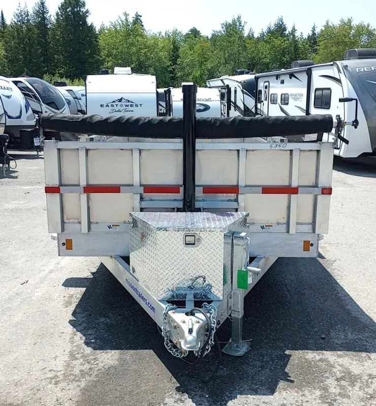 2025 Mission Trailers 7×16 14K Aluminum Hydraulic Dump w/Ramps, HD D-Rings, Barn Doors, Tarp Kit — view 4