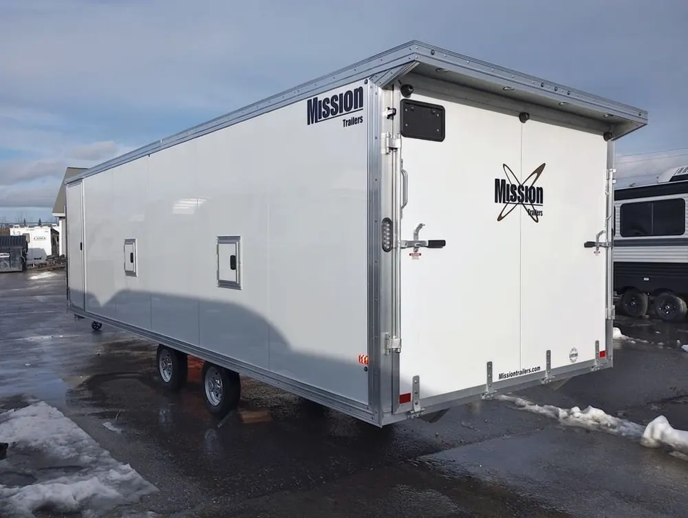 2024 Mission Trailers 101×24 Aluminum 4/5-Place Drive In/Out Deckover w/Galvanized Pkg, Canopy — view 6