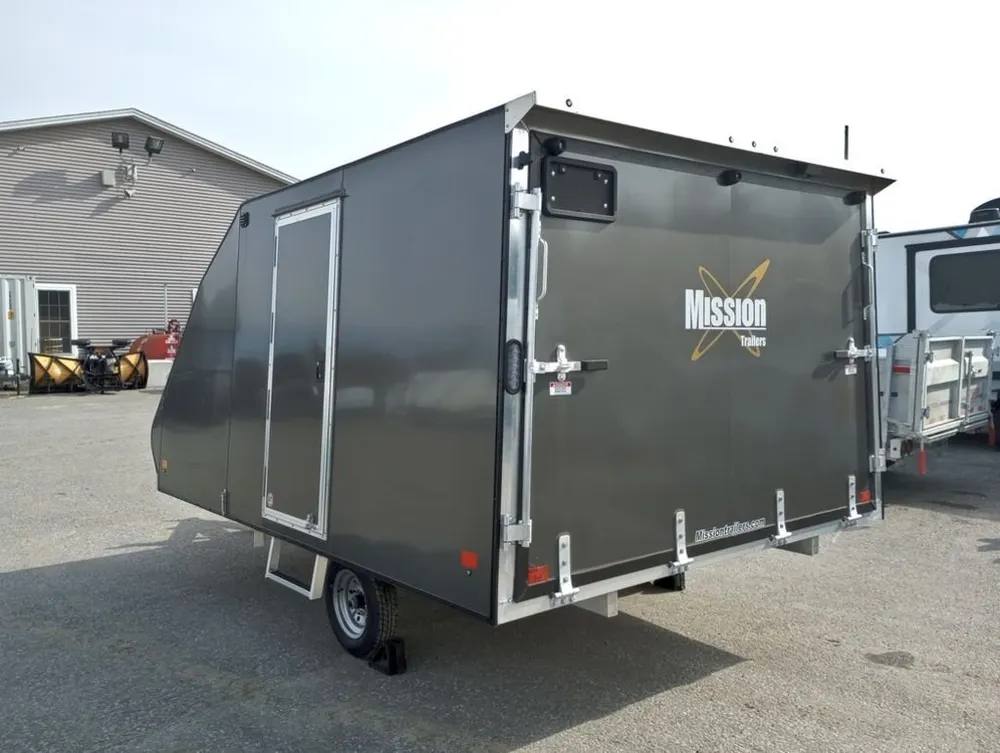 Mission Trailers 101×12 Aluminum 2-Place Crossover w/Mats & Guides, Rear Canopy — view 6