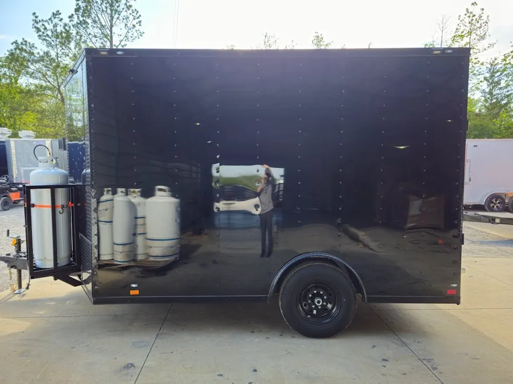8.5′ X 12′ Black With Blackout Concession Trailer Food Event Outdoor Cooking — view 4