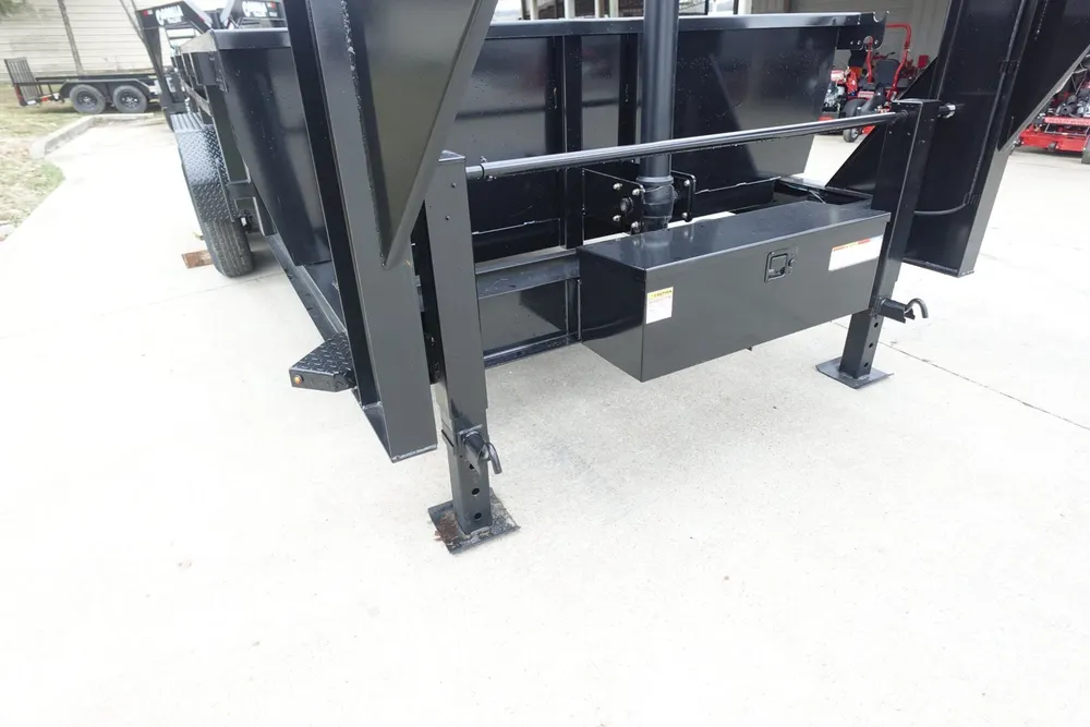 7×16 Gorilla Telescopic Gooseneck IBeam Dump Trailer 2ft Sides (2) 7K Axles — view 12