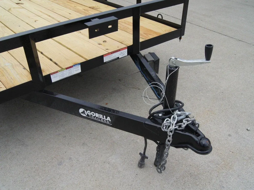 6.4×20 Dovetail Utility Trailer (2) 3500lb Axles — view 9