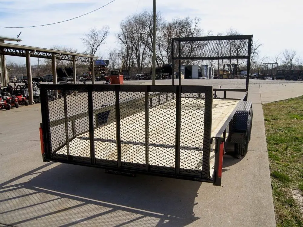 7×20 Dovetail Utility Trailer (2) 3,500lb Axles with Elevated Basket — view 6