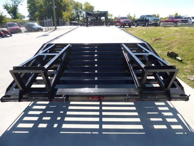 Equipment Trailer 8.5′ x 25′ – Gooseneck Flatbed Car Hauler — view 5