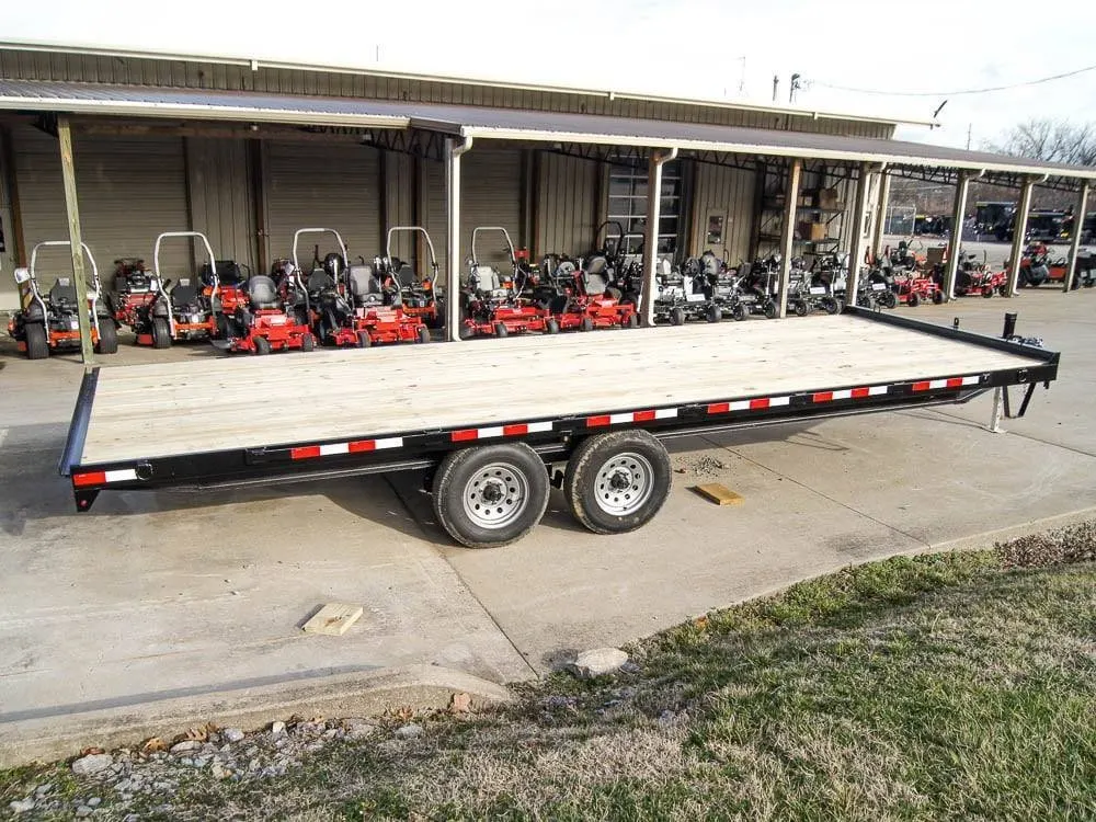 8.5×22 IBeam Deckover Equipment Trailer Straight Deck (2) 5200lb Axles — view 8