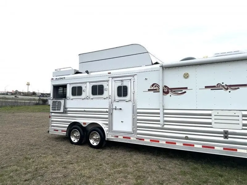2011 Platinum Coach 4 Horse 15 SW Rear Load Horse Trailer — view 5