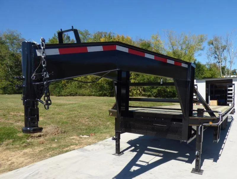 Equipment Trailer 8.5′ x 25′ – Gooseneck Flatbed Car Hauler — view 12