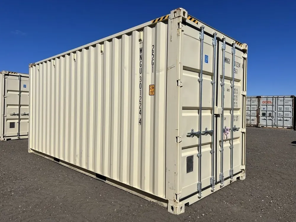 20-Fuß-Lagercontainer High Cube One-Trip, beige