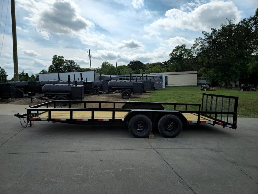 7×20 Utility Trailer Dovetail Powder Coated (2) 3500lb Axles 7k GVWR — view 6