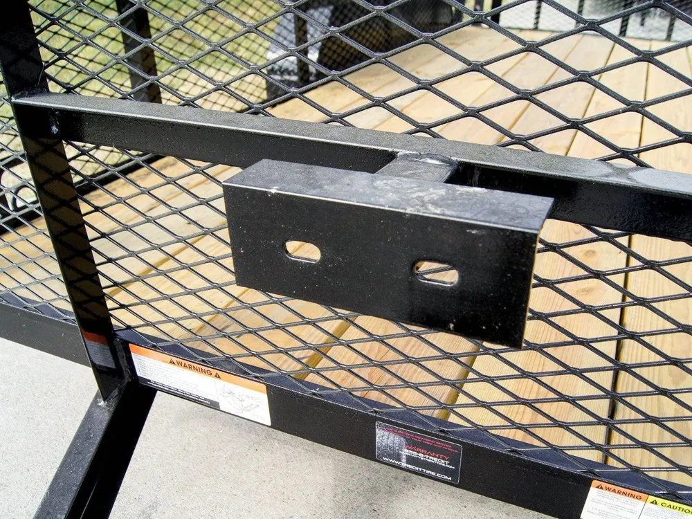 6.4×14 Dovetail Utility Trailer 4ft Mesh (2) 3500lb Axles — view 10