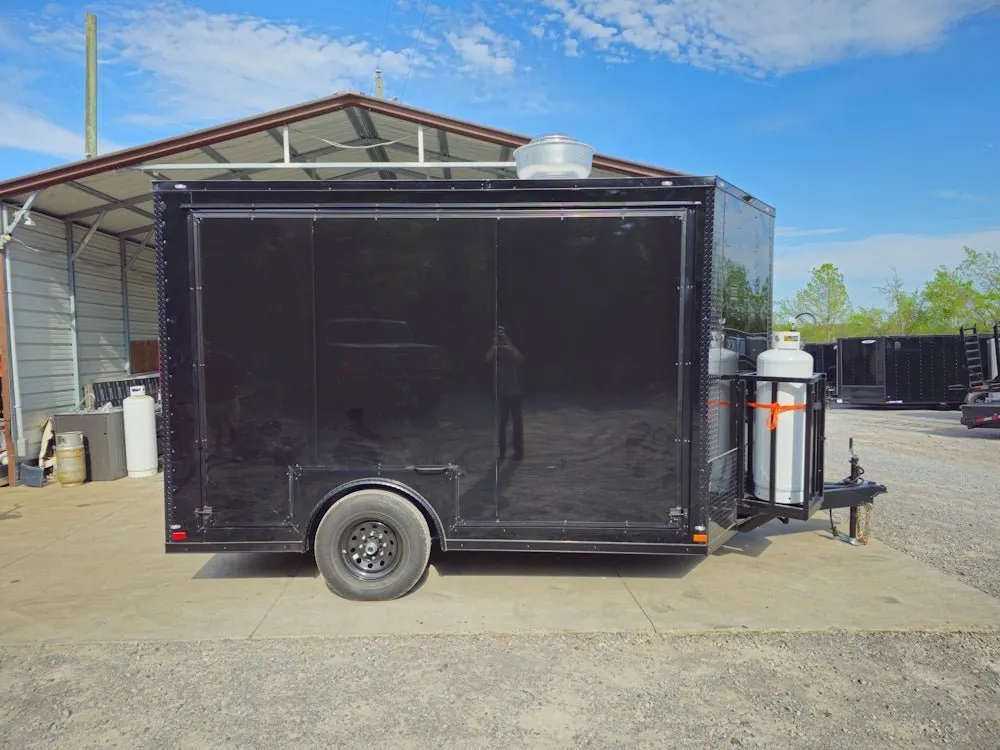 8.5′ X 12′ Black With Blackout Concession Trailer Food Event Outdoor Cooking — view 10