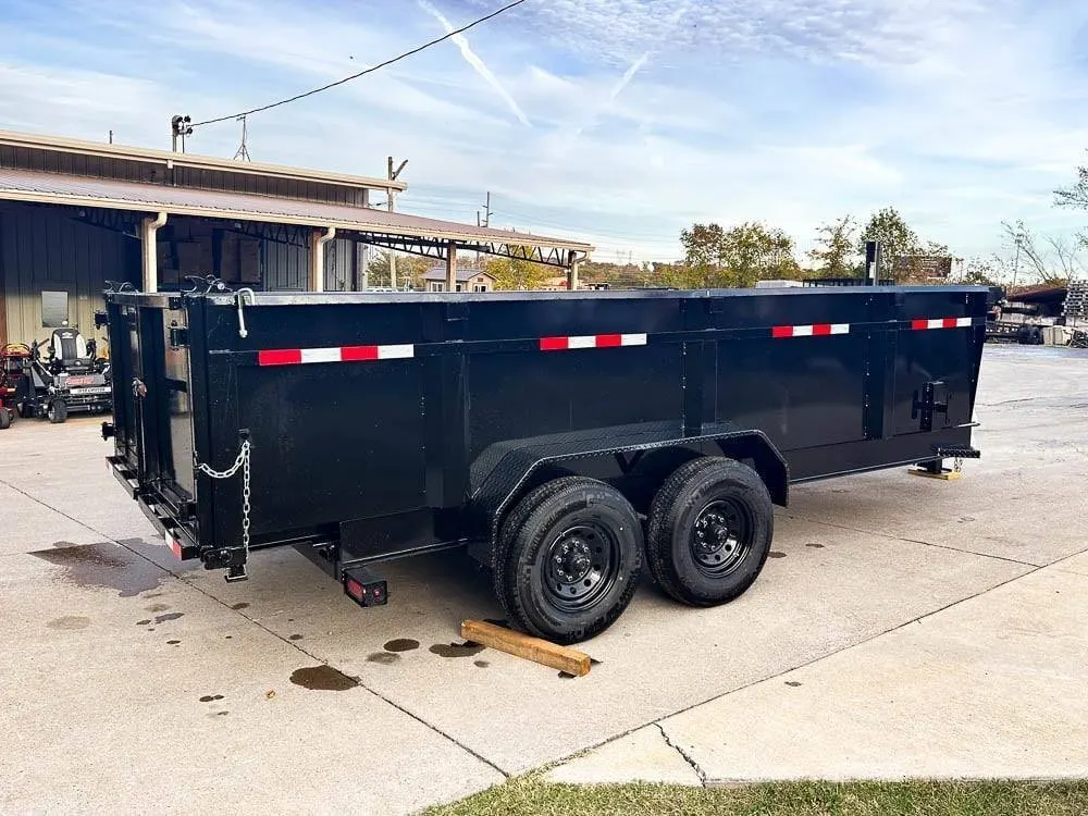7×16 Gorilla Telescopic IBeam Dump Trailer with 3ft Sides (2) 7K Axles 14k GVWR — view 6