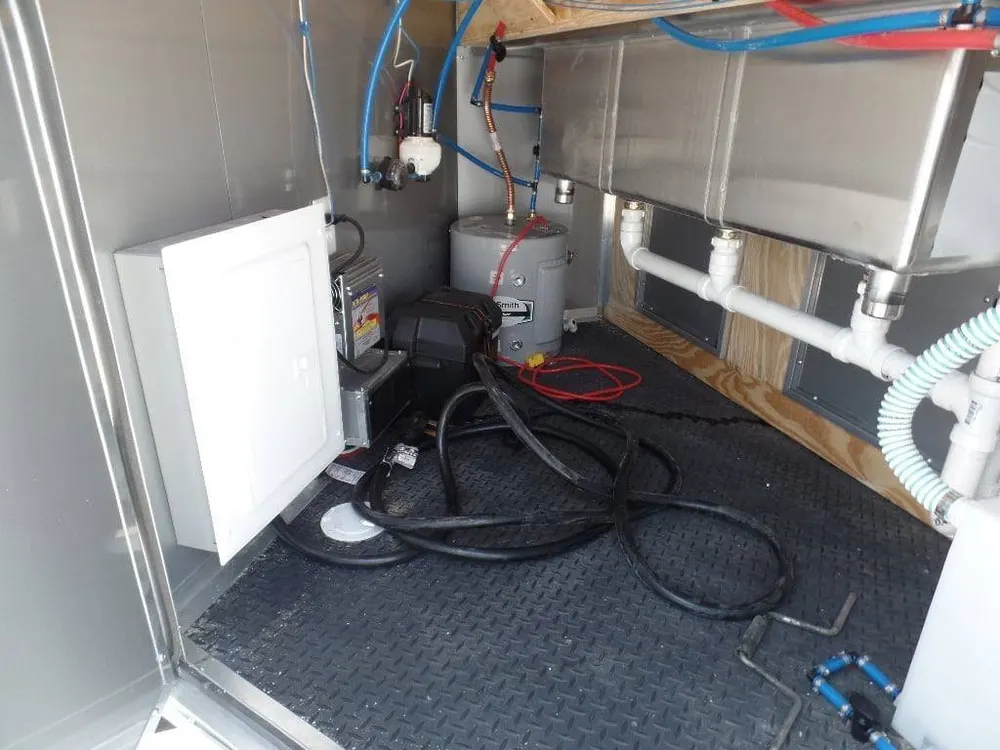 8.5′ x 12′ Black Concession Food Trailer — view 6