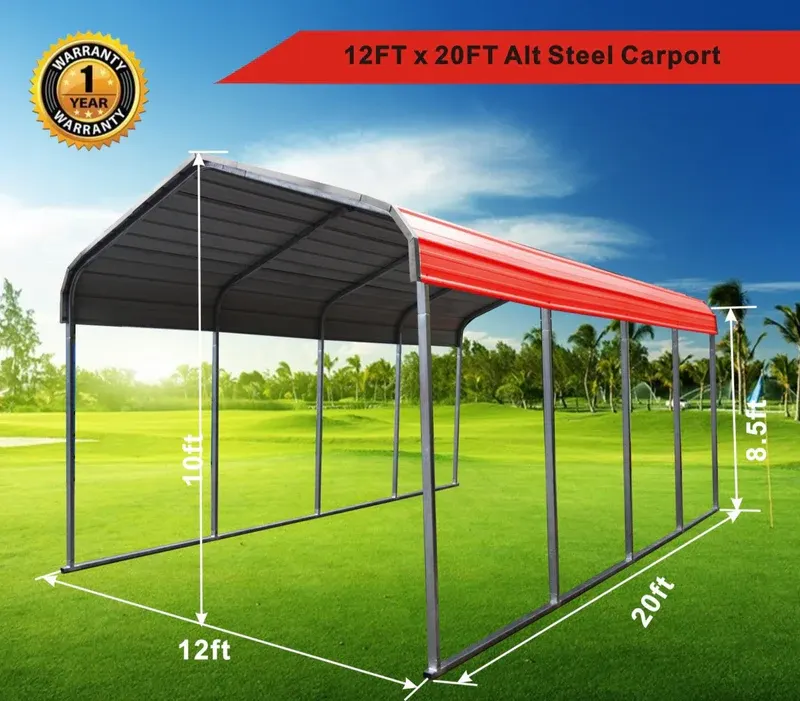 Golden Mount Classic Steel Carport — view 2