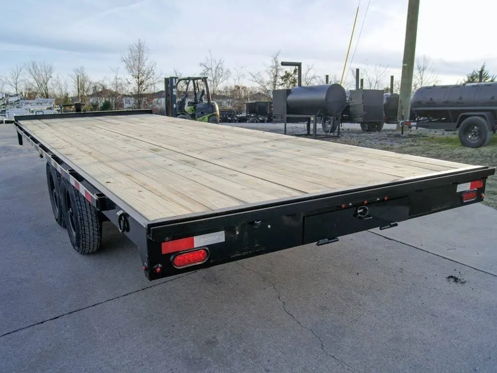 8.5×22 Straight Deckover Trailer (2) 7K Axles with Slide Out Ramps — view 6