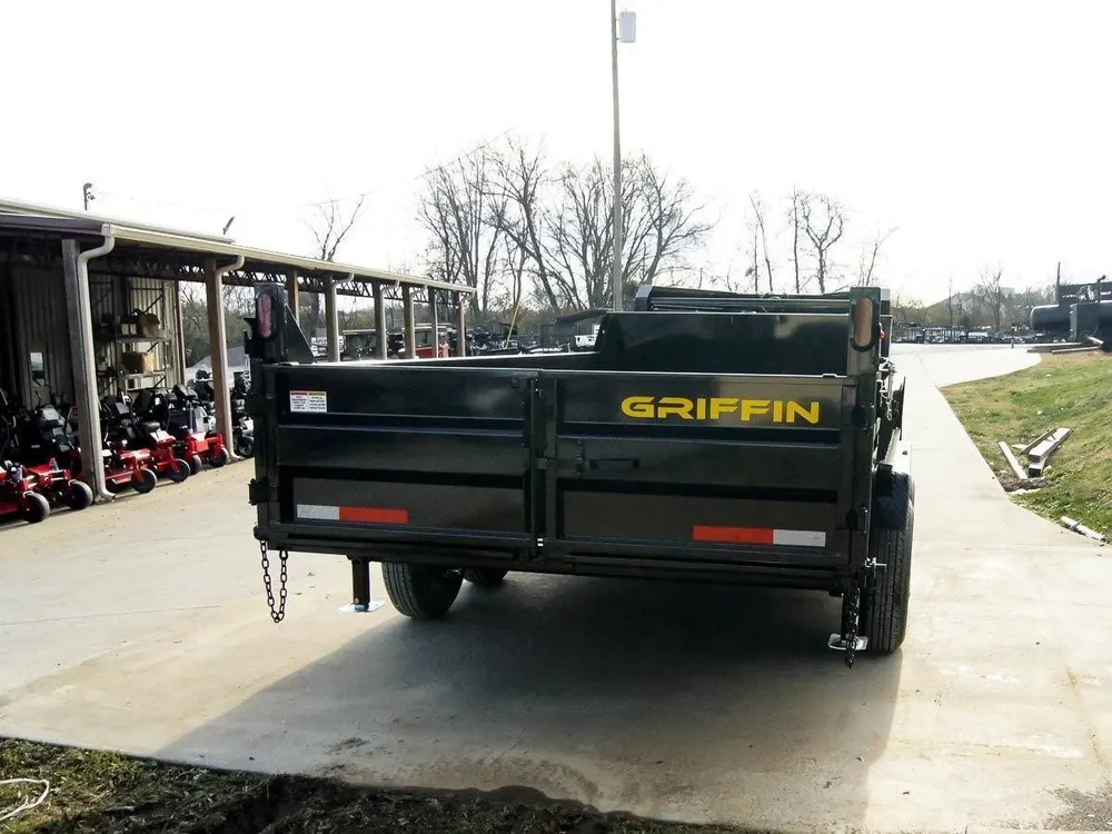 7×16 Gooseneck Telescopic Dump Trailer with 2ft Sides (2) 7K Axles — view 6