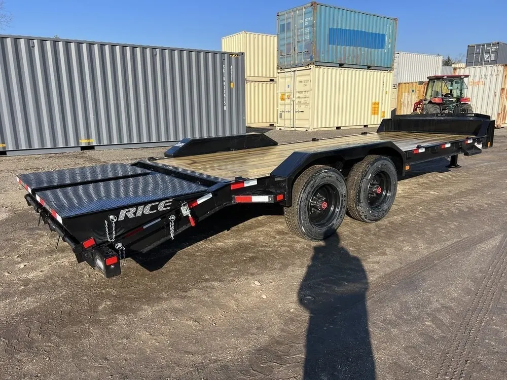2024 Rice Trailers 7X18 Promax Industrial 21K Equipment w/Hydraulic Jack & Full Width Ramps — view 5