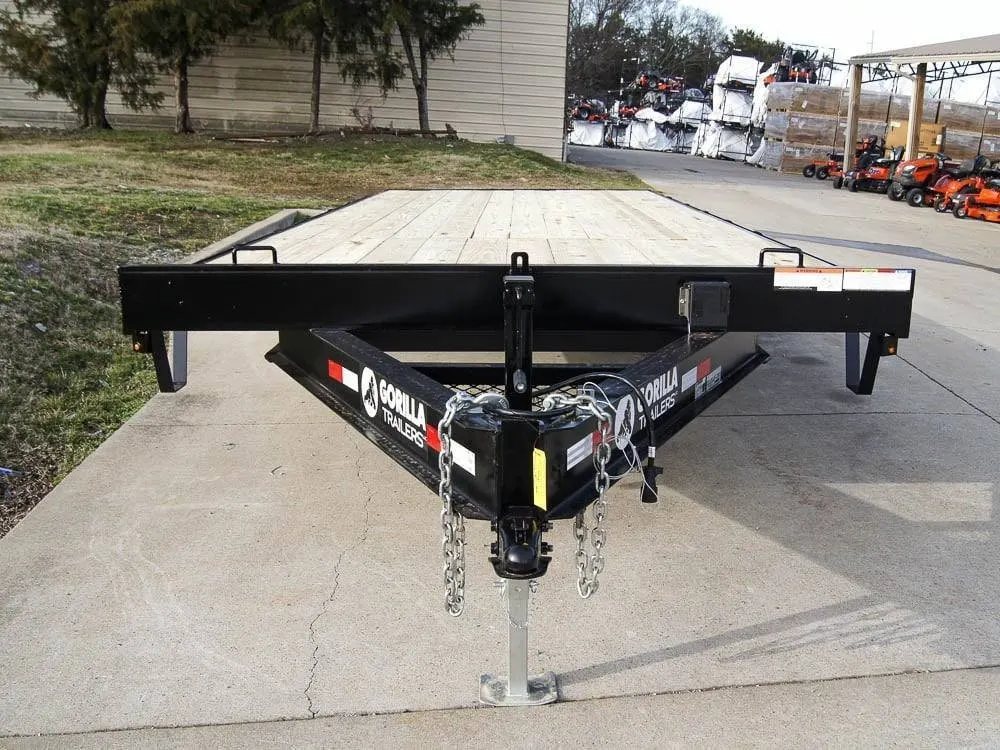 8.5×22 IBeam Deckover Equipment Trailer Straight Deck (2) 5200lb Axles — view 3