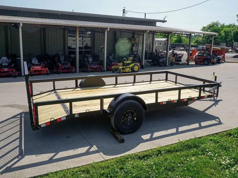 7×14 Dovetail Utility Trailer 3500lb Axle — view 6
