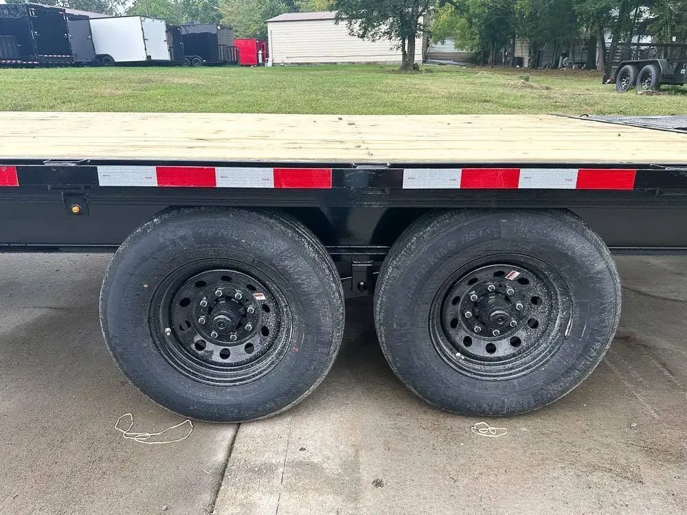 8.5×25 IBeam Deckover Trailer DoveTail (2) 7K Axles King Kong Ramps 14k GVWR — view 12
