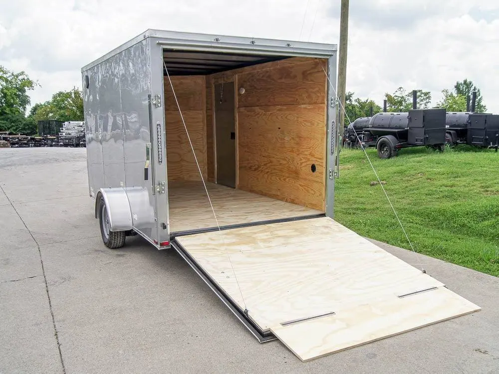 7×12 Silver Frost V-Nose Enclosed Trailer 3,500lb Axles — view 10