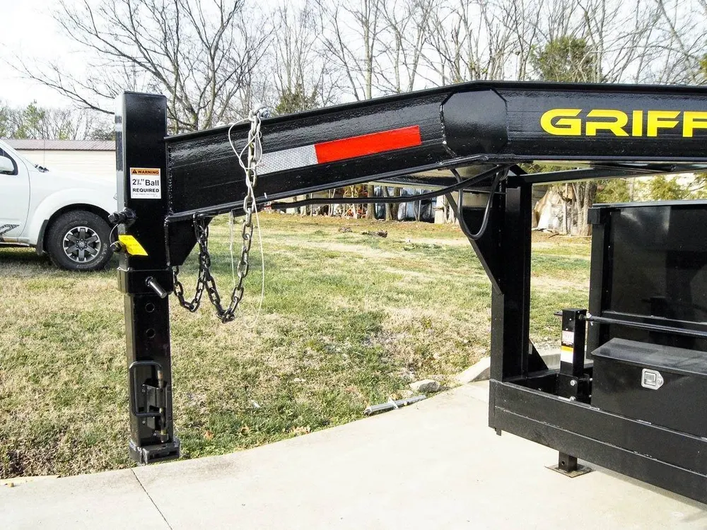 7×16 Gooseneck Telescopic Dump Trailer with 2ft Sides (2) 7K Axles — view 10