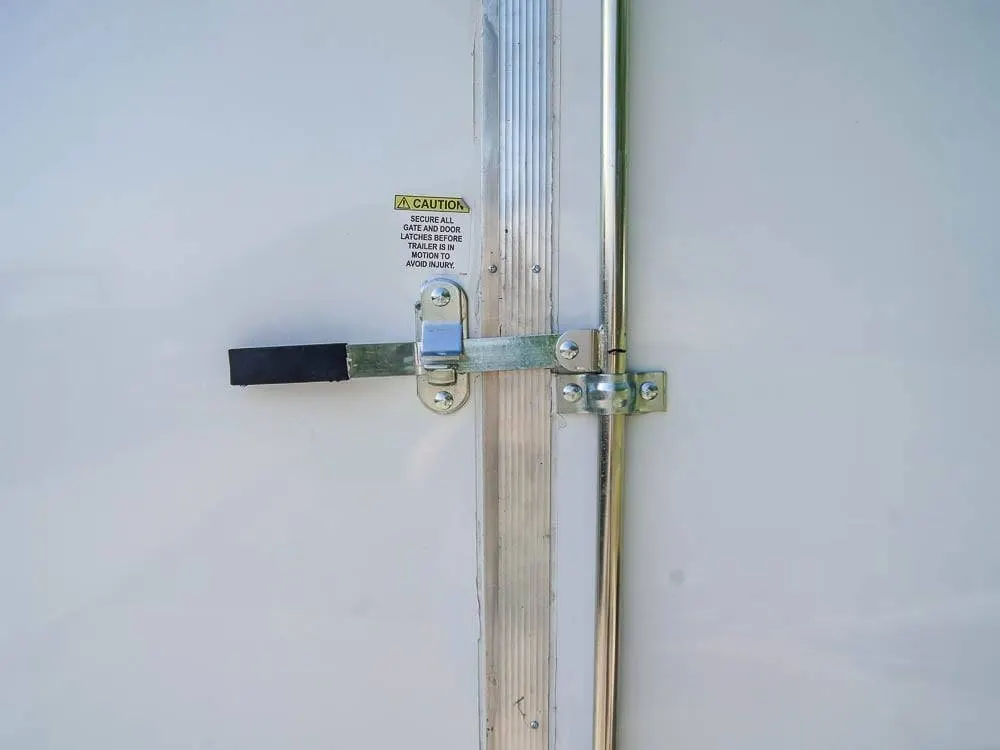 7×20 Enclosed Trailer White – Silver ATP Barn Door (2) 3500lb Axles — view 9