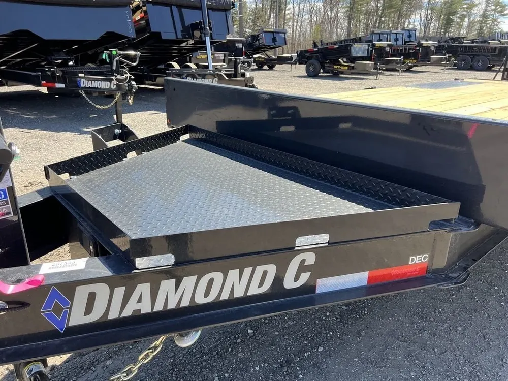 2024 Diamond C 8.5×20 20K Deckover Equipment Trailer w/ 72” Flip-Knee Ramps — view 12