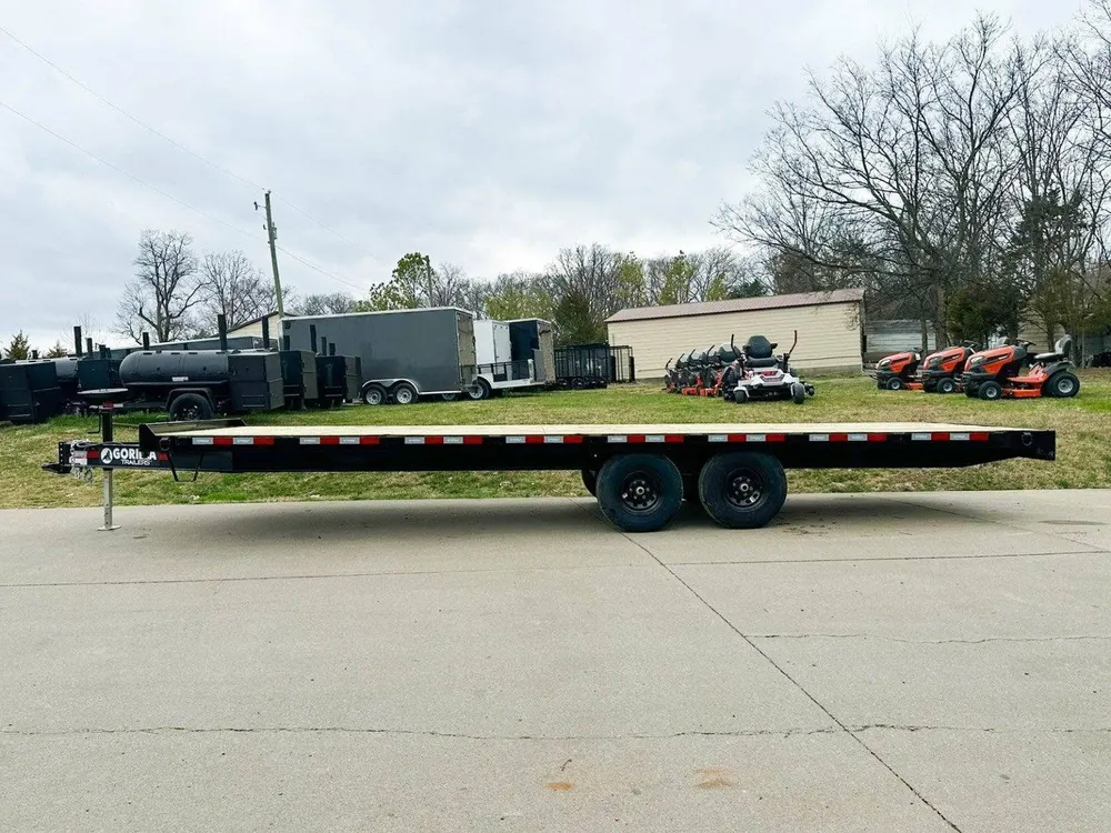 8.5×24 IBeam Deckover Equipment Trailer Straight Deck (2) 5200lb Axles — view 4