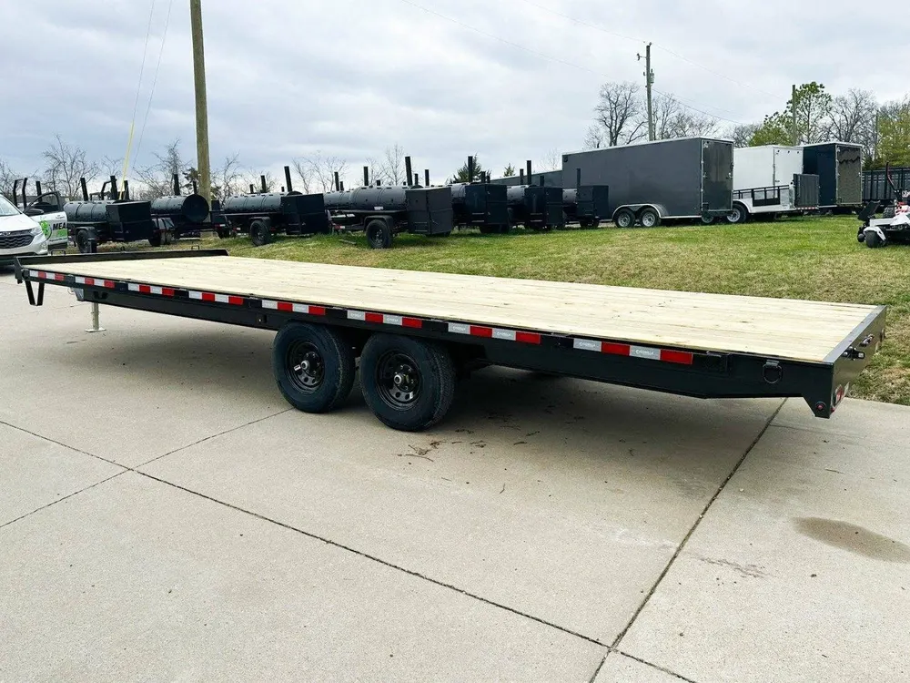 8.5×24 IBeam Deckover Equipment Trailer Straight Deck (2) 5200lb Axles — view 6