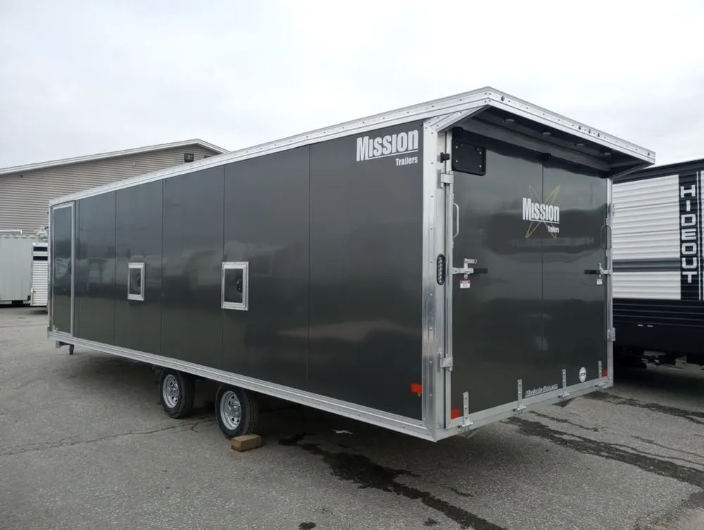 2024 Mission Trailers 101×24 Aluminum 4/5-Place Drive In/Out Deckover w/Galvanized Pkg, Canopy — view 6