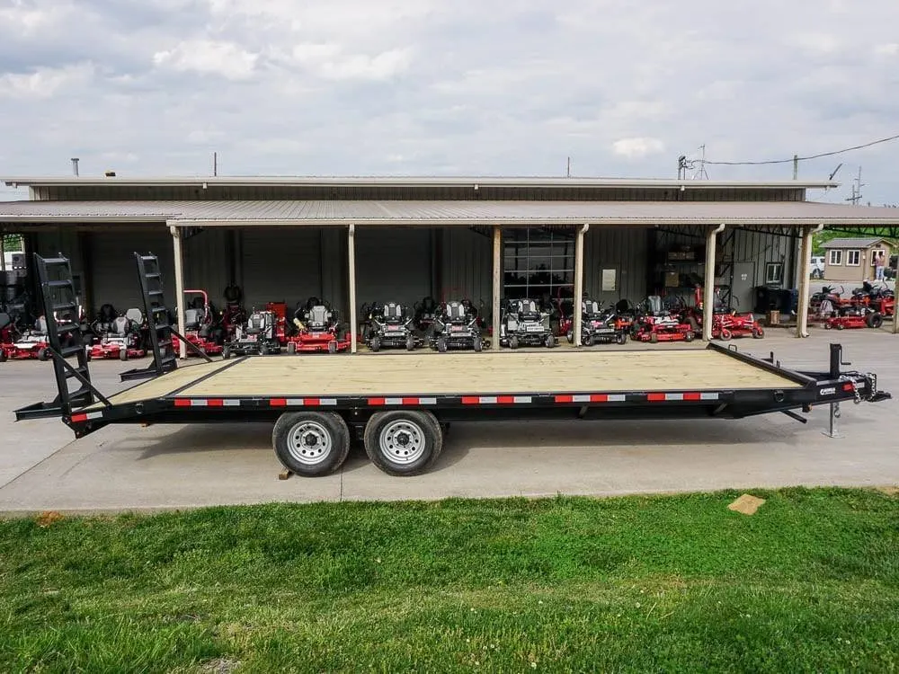 8.5×22 Deckover I-Beam Trailer (2) 5,200lb Axles Stand-Up Ramps — view 9