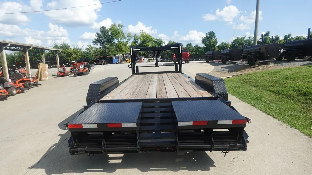 7×18 Gooseneck Equipment Trailer (2) 7K Axles & Mini King Kong Ramps 14k GVWR — view 7