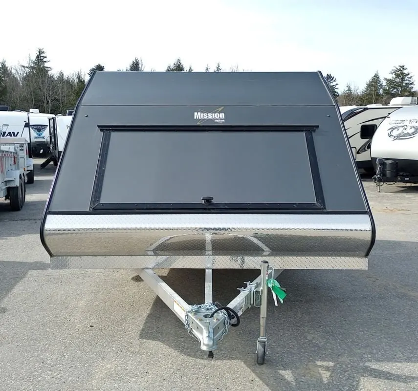 Mission Trailers 101×12 Aluminum 2-Place Crossover w/Mats & Guides, Rear Canopy — view 4