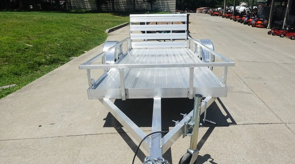 5′ x 10′ Aluminum Utility Trailer W Gate and Mag Wheels 3500lb Axle — view 4