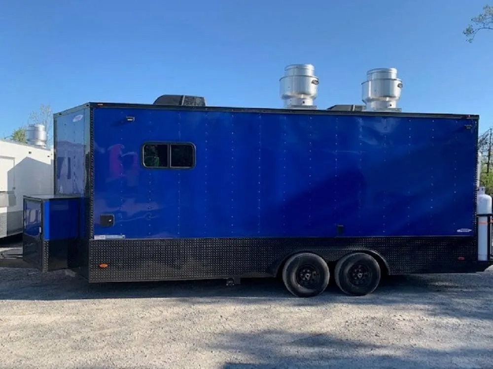 8.5 x 20′ Cobalt Blue Concession Trailer — view 4