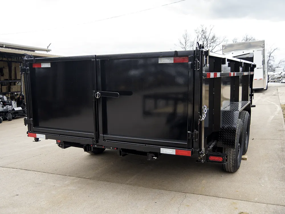 7×16 Gorilla Telescopic Gooseneck IBeam Dump Trailer 3ft Sides (2) 7K Axles — view 7
