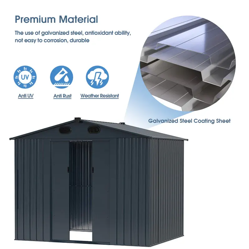 Metal Storage Shed For Sale — view 10